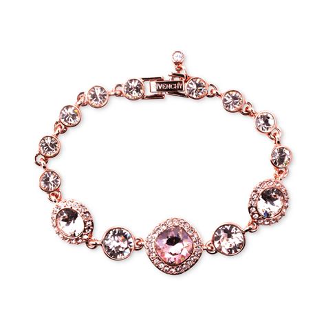 givenchy rose gold bracelet macy& 39|Givenchy rhinestone necklace.